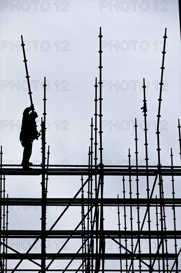 Scaffolders at work