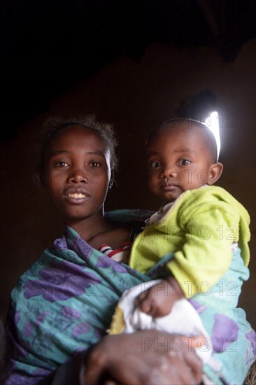 Young mother with toddler