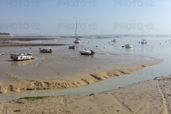 Boats at low tide