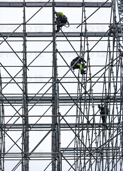 Scaffolders at work