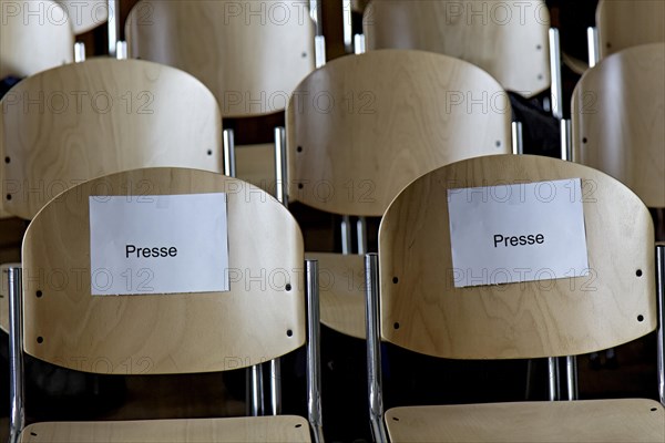 Chairs noted for the press