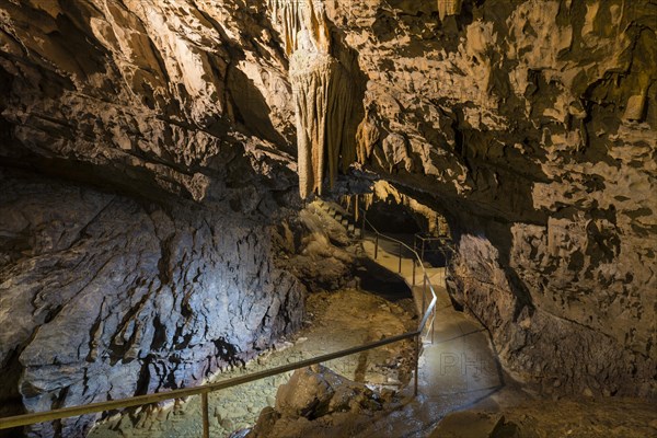 Dripstone cave Lurgrotte