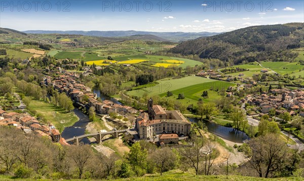 Meander on the Allier river