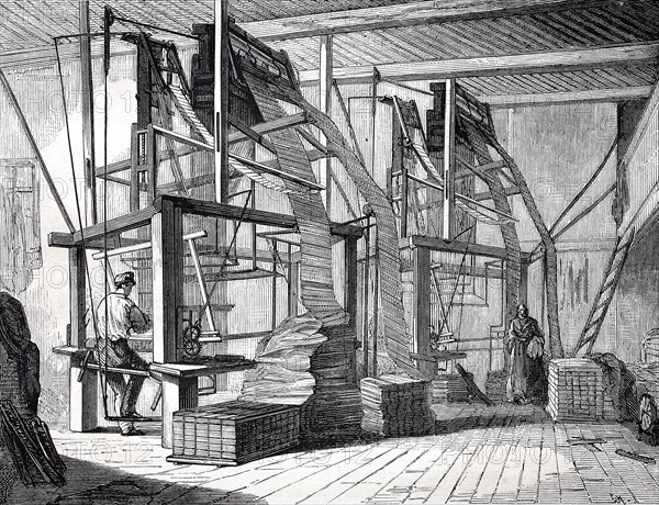 Studio for the production of silk fabric