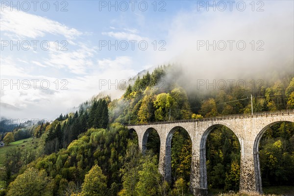 Railway bridge in the Ravenna gorge