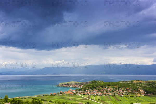 Landscape at Lake Ohrid near Lin