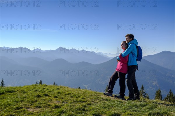 Young couple enjoying the view