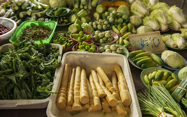 Vegetables at the market