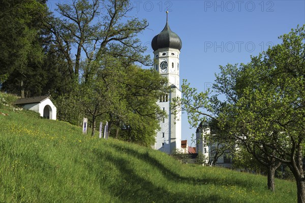 Bell tower of the church of the Monastery Ursberg