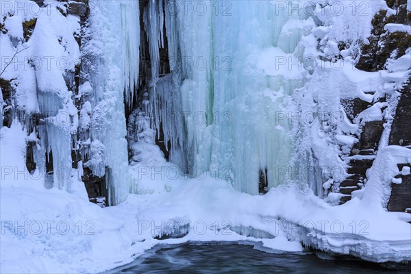 Frozen waterfall