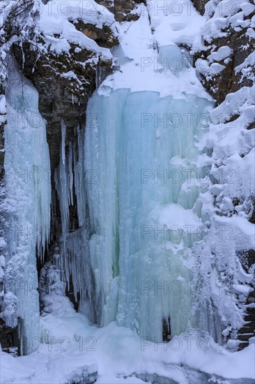 Frozen waterfall