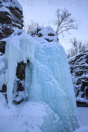 Frozen waterfall