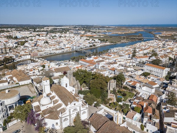 City view with fishermen's town with Gilao river