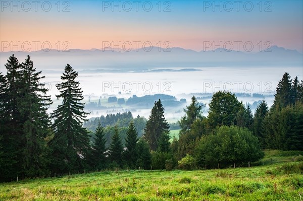 View from the Auerberg near Bernbeuren