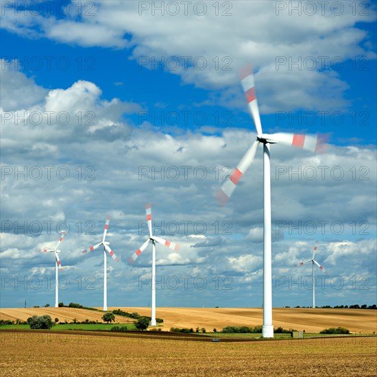 Windmills turning