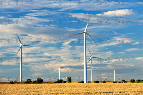 Windmills turning