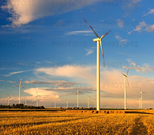 Windmills turning