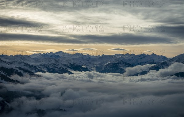 View from Hochbrixen over Brixen im Thale