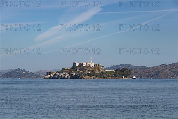 Alcatraz prison island in San Francisco Bay