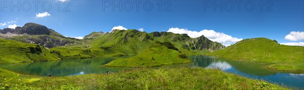 Lake Schrecksee with Allgau mountains