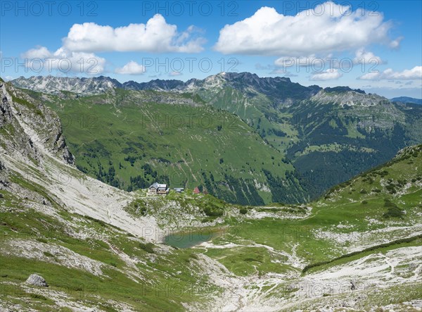 View of the mountain lake and Prinz-Luitpold-Haus