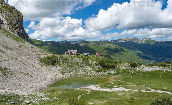 View of the mountain lake and Prinz-Luitpold-Haus