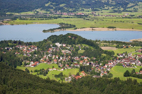 Kochel am See with Lake Kochel