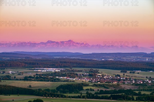 View from Bussen mountain near Uttenweiler