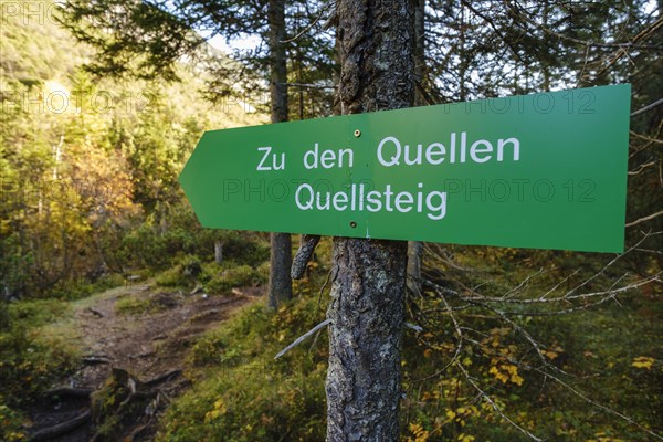 Guide to the springs at the source of the Isar