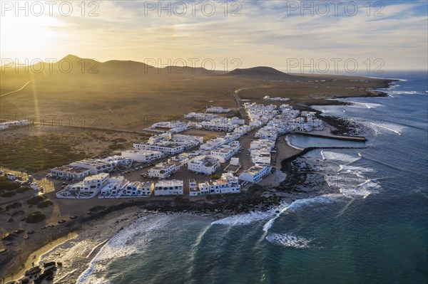 Caleta de Famara at sunset