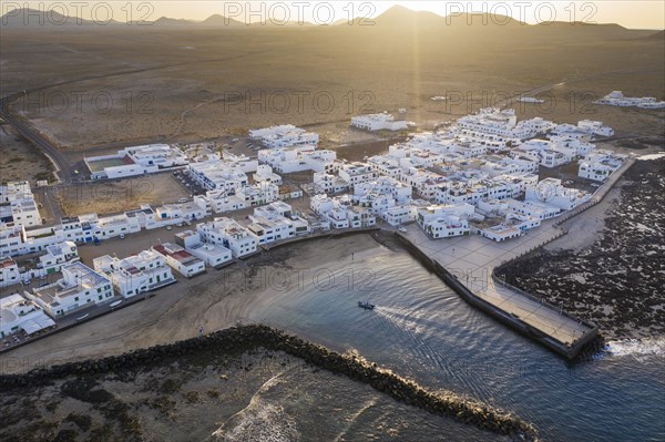 Caleta de Famara at sunset