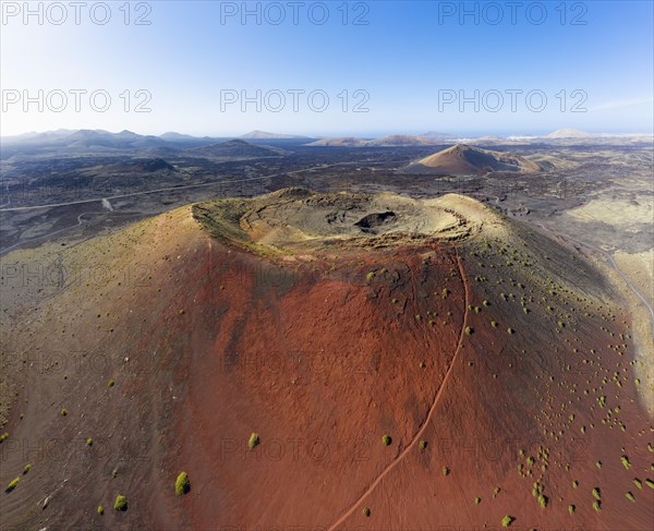 Volcano Montana Colorada with volcano crater