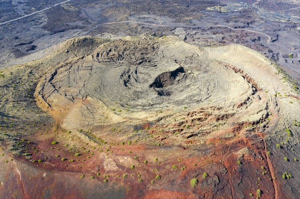 Volcanic crater of Montana Colorada