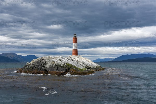 Faro les Eclaireurs lighthouse at Ushuaia in the Beagle canal