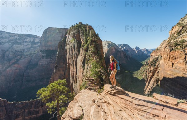 Hiker at Viewpoint