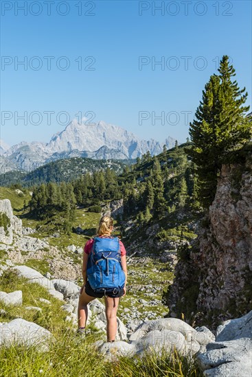 Hiker with rucksack