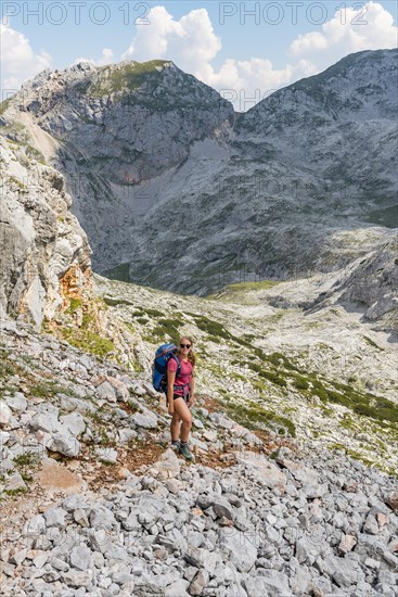Hiker with rucksack