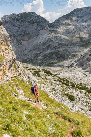 Hiker with rucksack