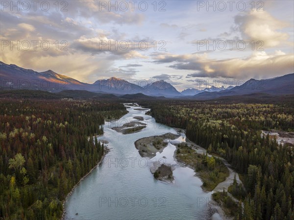 View of a valley with river