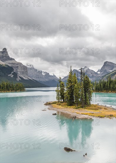 Island in a lake