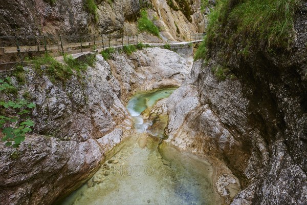 Hiking trail through the Almbachklamm