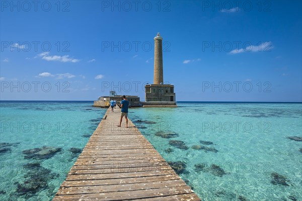 Jetty to the lighthouse on the Sanganeb Atoll