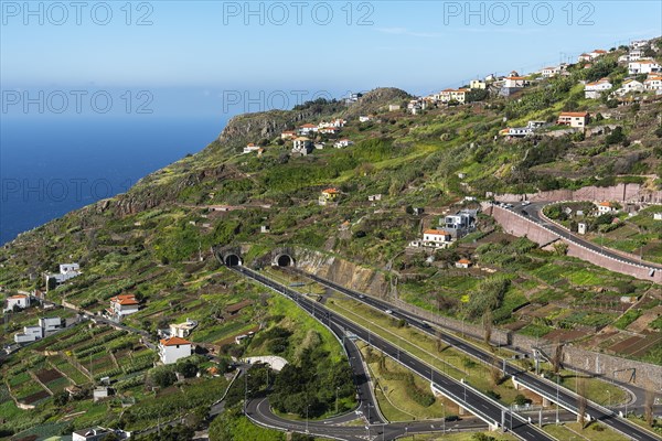 Highway with tunnel