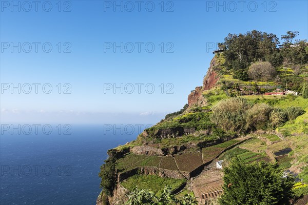 Viewing platform at the steep coast