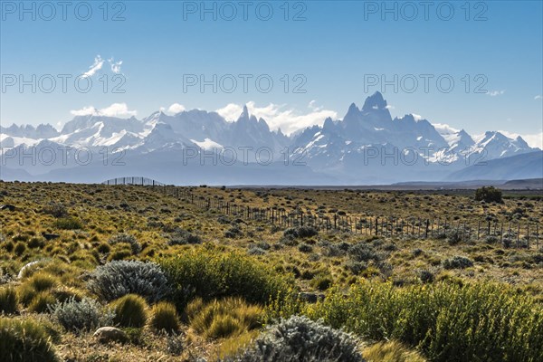 Mountain Range with Cerro Torre and Fitz Roy