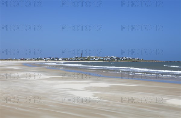 Fishing village Cabo Polonio with wide sandy beach at the Atlantic Ocean