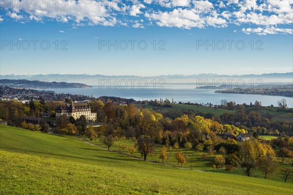 View over Lake Constance in autumn