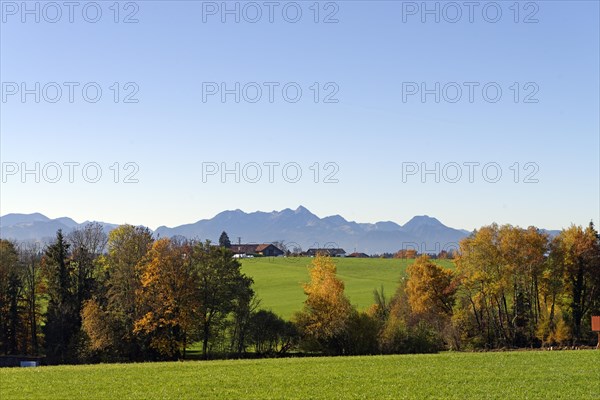View of Wendelstein and Breitenstein from Parnsberg