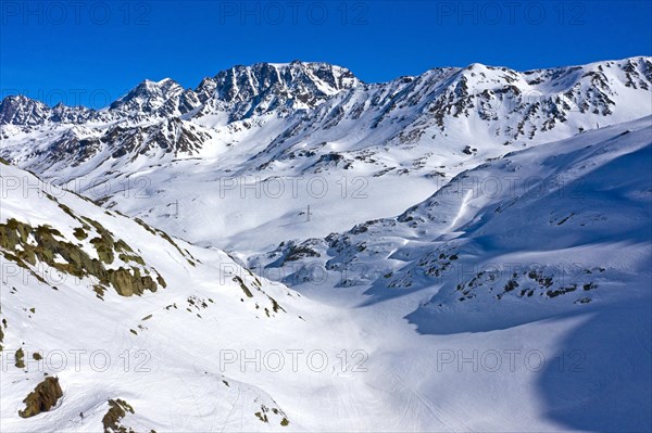 Valley Combe de Morts near the Great St Bernard Pass