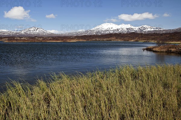 Landscape and Pingvallavatn lake at Thingvellir